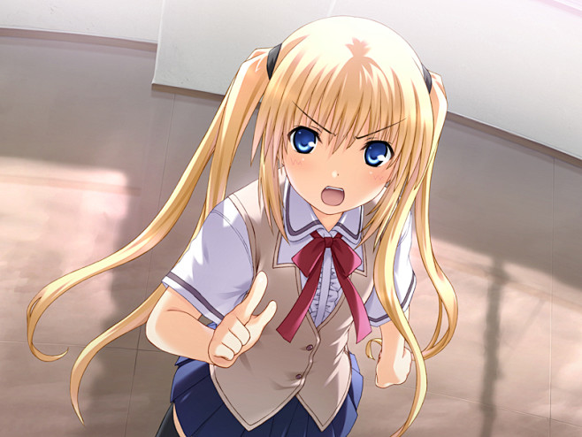 生气娘生气的动漫女孩