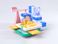 Product Team Illustrations building analytics data visulization data viz illustration c4d 3d