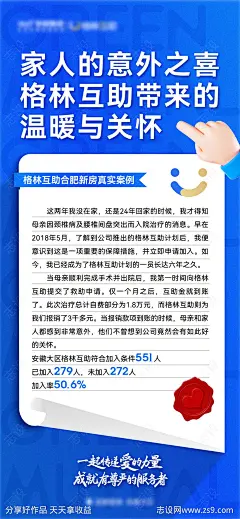 格林互助案例海报-源文件-志设网-zs9.com