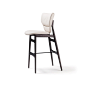 dumbo | news : dumbo | news - Stool with frame in Canaletto walnut stained ashwood (frNC), burned oak stained ashwood (frRB) or open pore matt white (fr71) or black (fr73) painted ashwood. Seat and back upholstered in fabric, synthetic nubuck, synthetic l