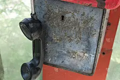 电话亭,悬挂的,古典式,听筒,付费电话,镶花地板,吊钩,电缆,古董,水平画幅