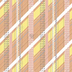 无缝矢量几何图案。红色无尽的背景与线，点，条纹，之字形，对角线。图解说明。印刷封面，织物，包装，网络