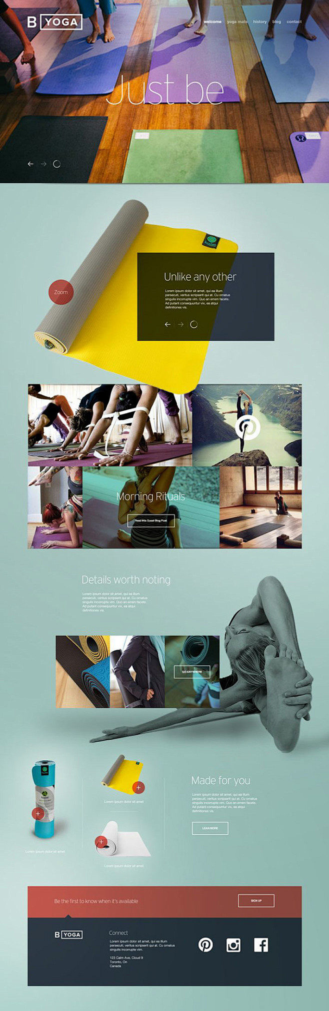 B Yoga Website Desig...
