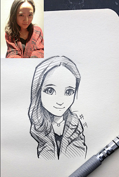 清雅府采集到人物照片插画