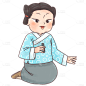 中国风-人物贴纸-女孩