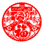 传统#剪纸# #福#春# 窗花 剪纸 福字 四季平安 吉祥  元素灯笼 春节 福 鞭炮 纸灯笼-节庆-PSD 过年 中国年 喜庆元素 素材