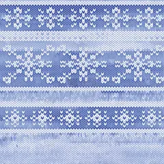 矢量无缝编织雪花图案