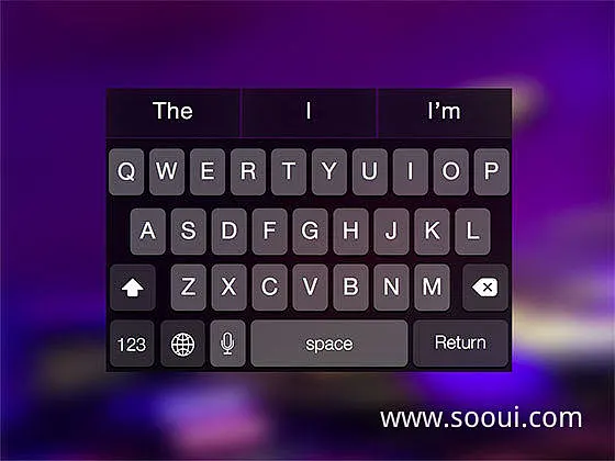 iOS 8 Dark KeyboardUI设计作品APP设计app界面首页素材资源模板下载-花瓣网