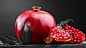 General 1920x1080 Pomegranate fruit black and red food