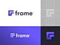 Frame - Logo Design  lette logo lettermark monogram f monogram ui set frameui frameui vector resources resource ui kit kit interface user interface corner square purple frame