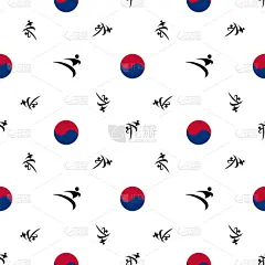 跆拳道,四方连续纹样,男人,纺织品,式样,动作,柔道,空手道