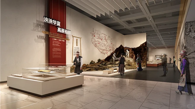 藏式博物馆室内展陈设计方案｜案例分享 - 小红书-花瓣网