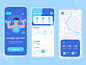 Fitness & Workout App uiux app ux ui fit excercise 健身房app 健身房地图 跑步app 跑步app 健身app 锻炼 锻炼追踪器 锻炼app
