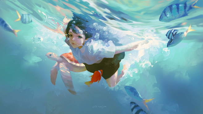 BLUE, Taejune Kim : ...