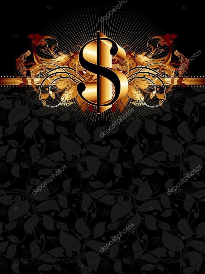 与美元的华丽的画框，此图可能是有用的设计...