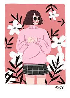 粉粉girl illustration on Behance