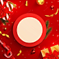 Premium Vector | Top view of christmas banner background with realistic podium and gifts box ribbon“后退”按钮过滤器按钮“后退”按钮过滤器按钮“后退”按钮过滤器按钮