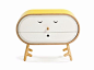 Free standing wooden chest of drawers LOLO KETTLE LoLo Collection by lllooch: 