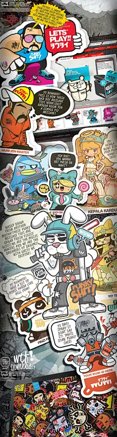 8P=11.2MB很炫的卡通风格WUWI WORLD 国外海报招贴设计欣赏