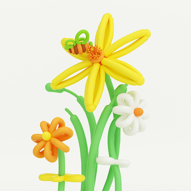 3D balloon c4d cinem...