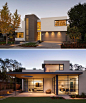 This lantern inspired house design lights up a California neighborhood.  house modern facade design | architecture | facade design ideas | arquitectura | fachadas de casas modernas