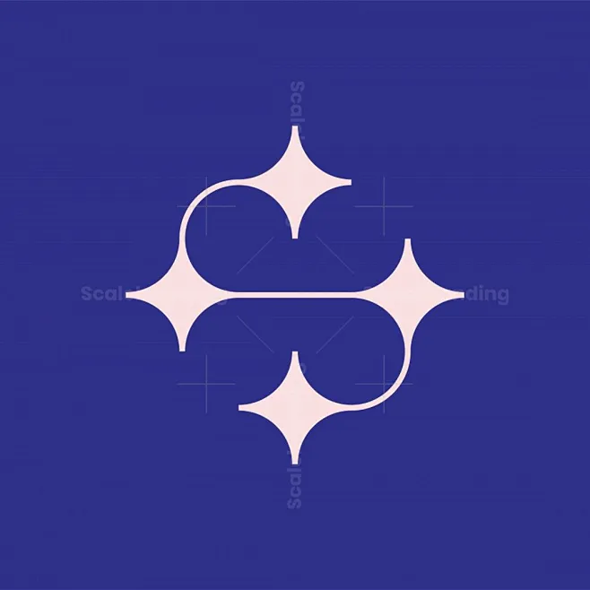 simple-and-elegant-s-star-logo-logo-4-stars-connected-by-a-line