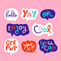 Colorful speech bubbles with different expressions collection | Free Vector
