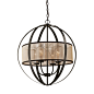 Elk Lighting 57029/4 Diffusion 4 Light Chandelier in Oil Rubbed Bronze