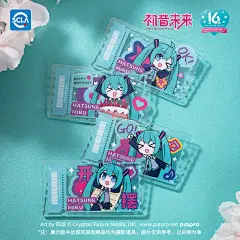 初音未来 16周年表情包系列亚克力门票造型徽章纪念套装-tmall.com天猫