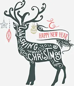 手绘小鹿海报平面广告_新图网 https://ixintu.com 创意 卡通 可爱 小鹿 彩色图 手绘图 海报 简单