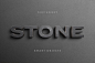 3D Stone Blocks Text Effect