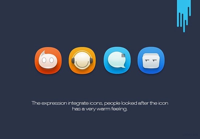 简洁的带扁平风格的App Icon图标界...