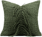 柏洛斯北欧现代简约轻奢沙发样板间绿色手工编织皮绳抱枕床头靠垫