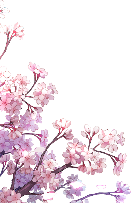 樱花png粉色手绘鲜花素材