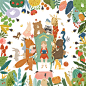 Friends in fantasy forest on Behance