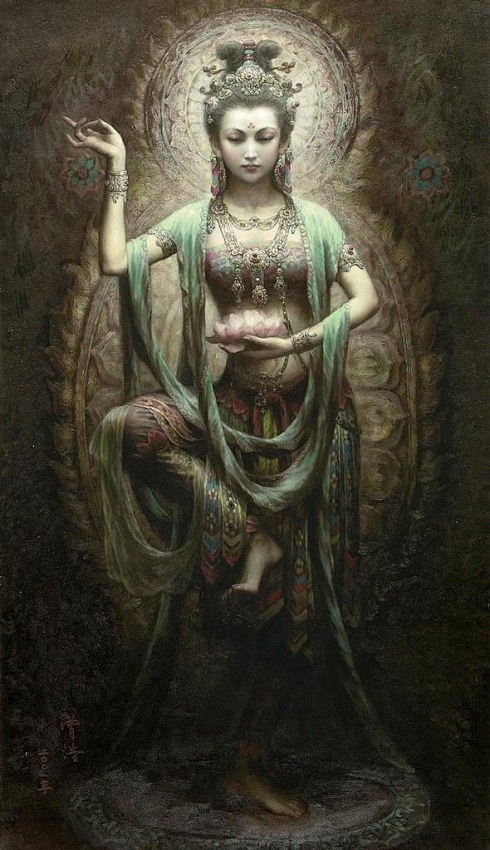 敦煌飞天美女