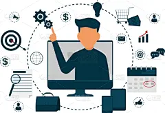 数据,图表设计师,商务,专业人员,计算机,经理,技术,分析,沟通,坐