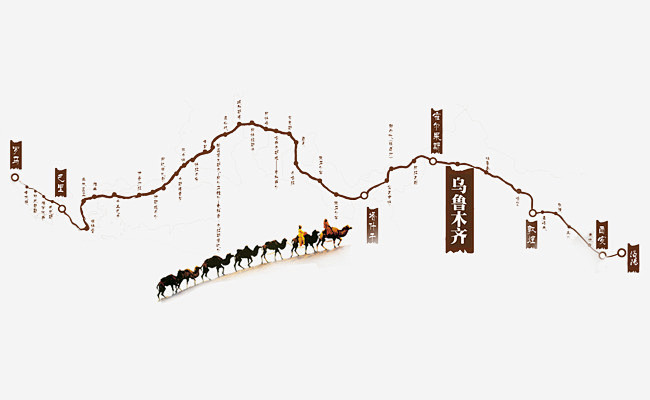 丝绸之路线路图免费下载