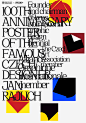 best studio creative poster font design graphic design  jan rajlich 100 Layout poster collection Poster Design Typeface visual art