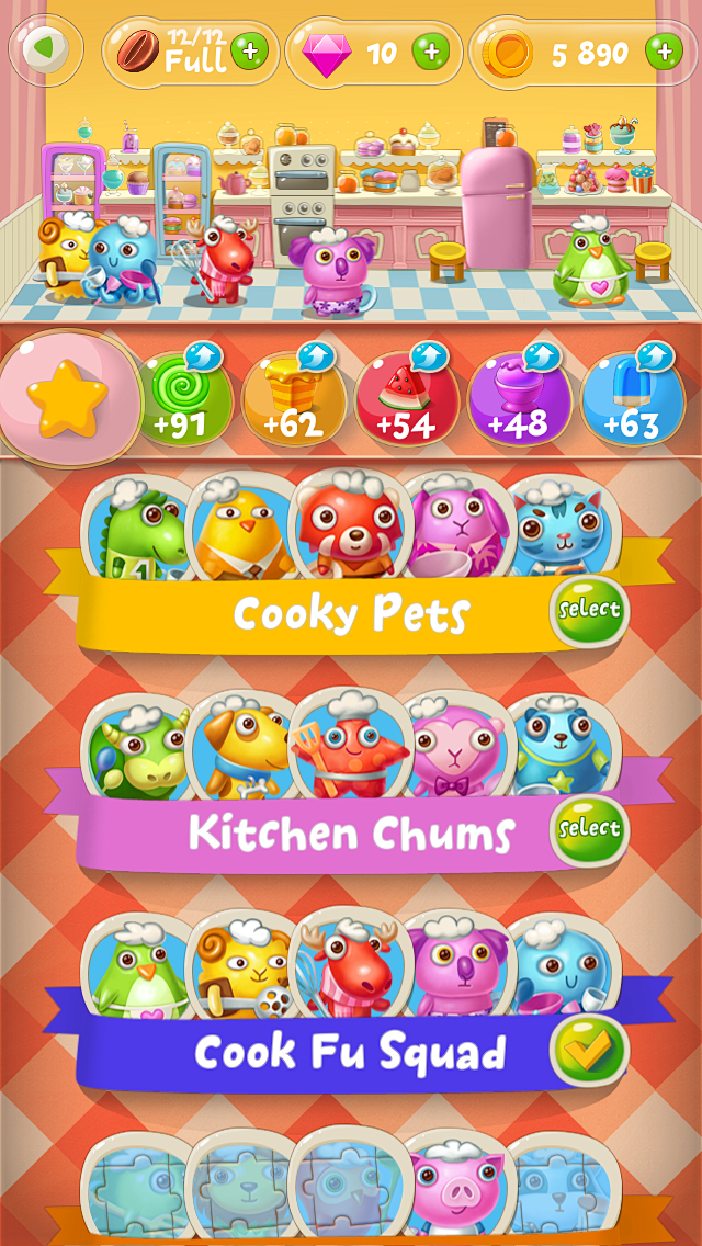 Game Match3 Sweetie ...