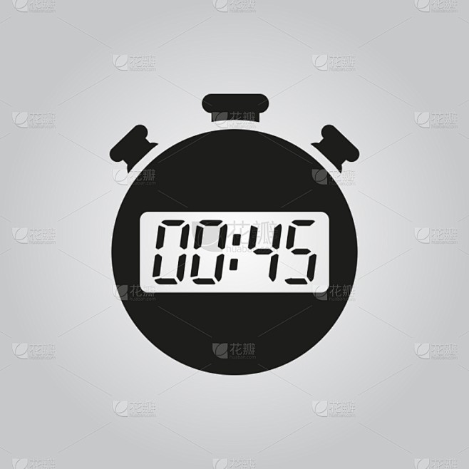 秒针,钟,分针,秒表,图标,分离着色,白色,最终期限,准确,联系