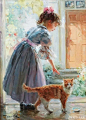白天画画，俄罗斯著名画家康斯坦丁 拉祖莫夫油画作品欣赏