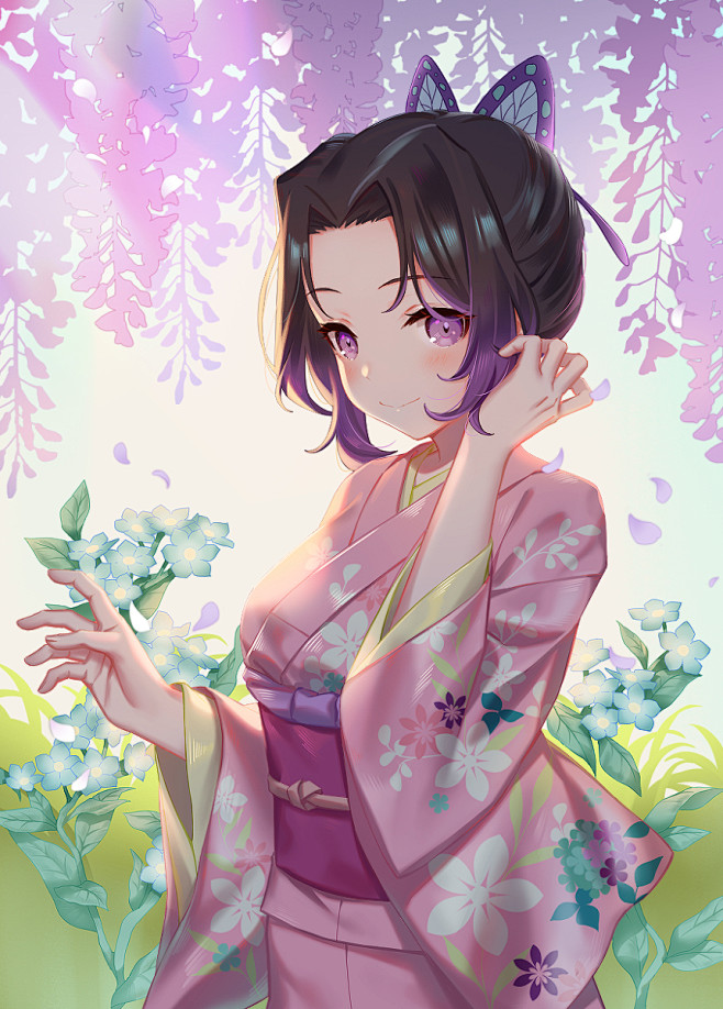 #鬼滅の刃 胡蝶しのぶ - くろもも的插...