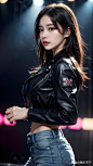 摇滚女孩~#Ai绘画美女写真# ...@图步天下的动态