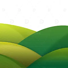 绿色扁平小清新山坡粽子端午节手绘插画高清模板免费下载-趣麦麦图