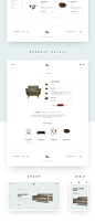 Furniture Site Concept on Behance