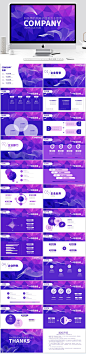 【黄小糖】紫色科技简约风电子信息企业宣传ppt
来源：千图网特邀设计师作品