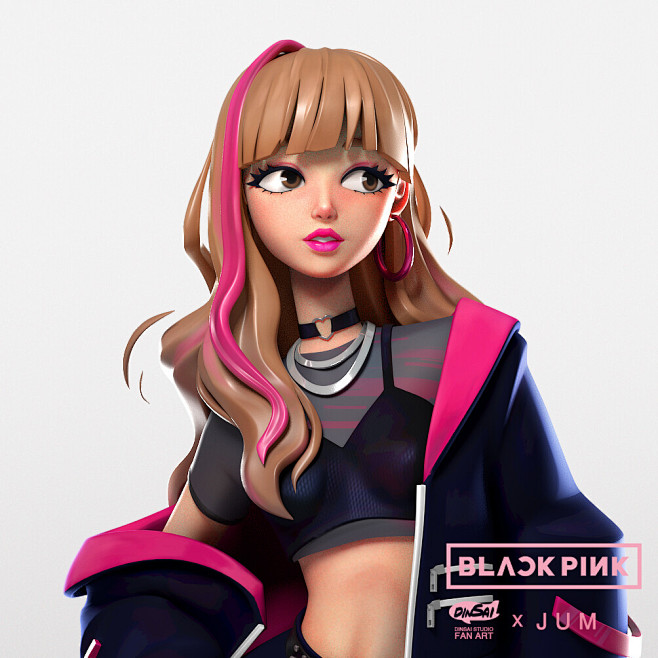 LISA Black Pink Fan ...