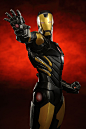 MARVEL NOW! ARTFX+ アイアンマン MARVEL NOW! 【BLACK X GOLD】マーベルコミックス Marvel Comics | KOTOBUKIYA : ARTFX+アベンジャーズシリーズのトリを飾るのは、現在のMARVEL人気の立役者と言っても過言ではないアイアンマン！