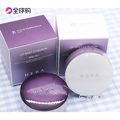 韩国 hera/赫拉黑珍珠气垫BB霜美白...